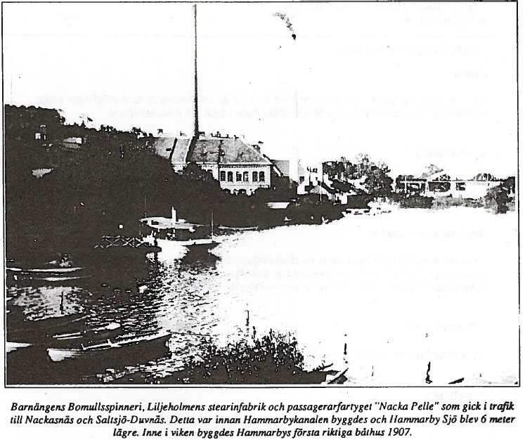 Hammarbys första riktiga båthus byggdes här 1907